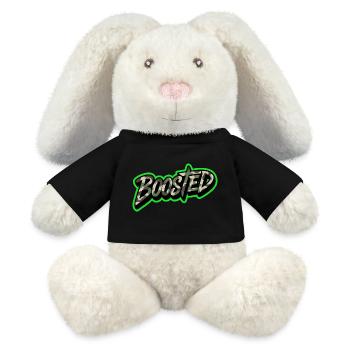 Boosted Tuning Scene Streetwear Shirt Sticker - MiniFeet® RecycelHase® Creme - Schwarz - Vorne