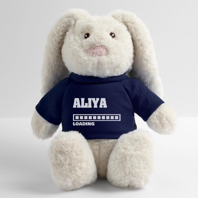 Aliya de naissance Lapin en peluche recyclé MiniFeet® Crème