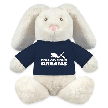 FOLLOW YOUR DREAMS - MiniFeet® RecycelHase® Creme - French Navy - Vorne