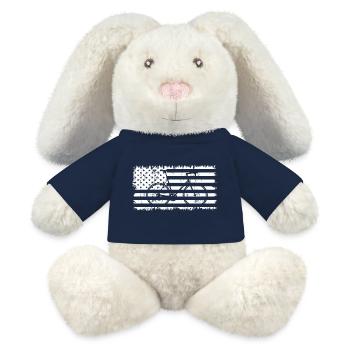 Bicycle American Flag - MiniFeet® RecycelHase® Bunny Cream - french navy - Front