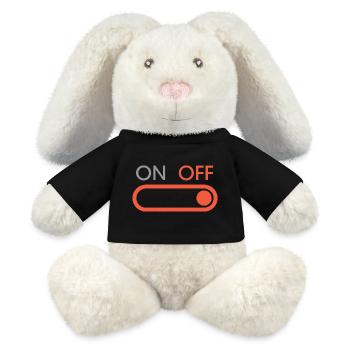off button - Gaming and Streaming - MiniFeet® RecycelHase® Bunny Cream - black - Front