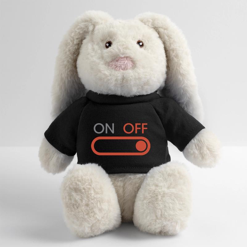 off button - Gaming and Streaming MiniFeet® RecycelHase® Bunny Cream