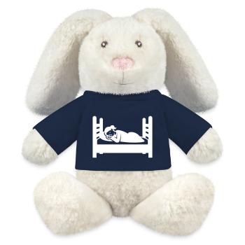 Sleeping Tired - MiniFeet® RecycelHase® Bunny Cream - french navy - Front