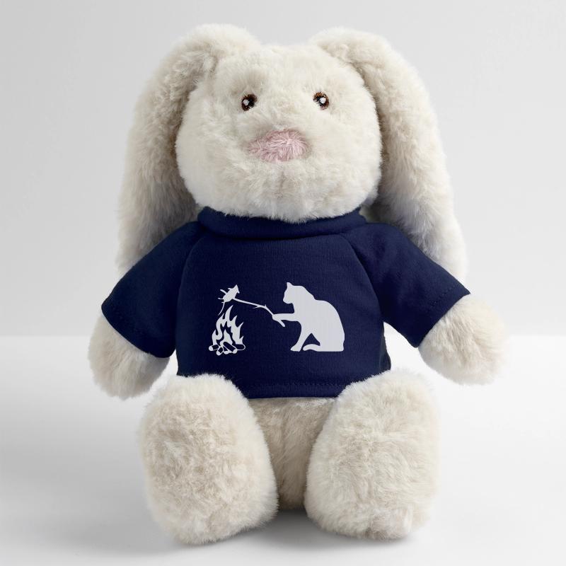 Silent Observer Cat by Campfire MiniFeet® RecycelHase® Bunny Cream