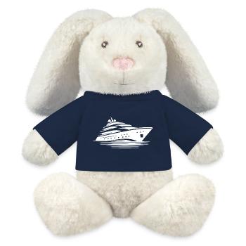 Cruise Dreams en haute mer Mode croisière activé - Lapin en peluche recyclé MiniFeet® Crème - bleu marine - Devant