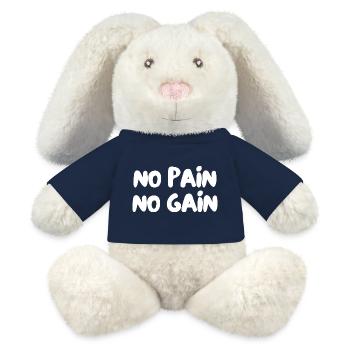 No pain no gain - MiniFeet® RecycelHase® Bunny Cream - french navy - Front