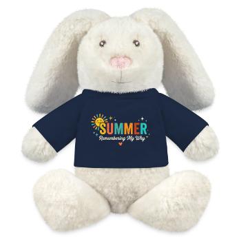 Summer Sun Remembering My Why - MiniFeet® RecycelHase® Bunny Cream - french navy - Front