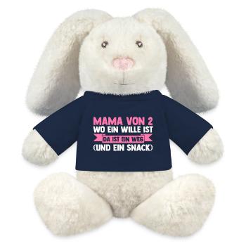 Mama Von 2 Kindern - MiniFeet® RecycelHase® Creme - French Navy - Vorne