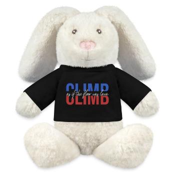 Le couloir est de la lave, du bloc, de l’escalade, de l’escalade, du rétro - Lapin en peluche recyclé MiniFeet® Crème - noir - Devant