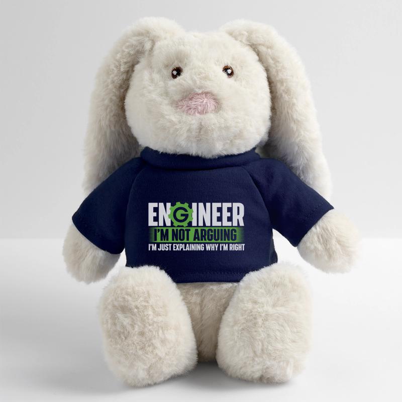 L'ingénieur n'argumente pas, il explique simplement pourquoi j'ai raison Lapin en peluche recyclé MiniFeet® Crème