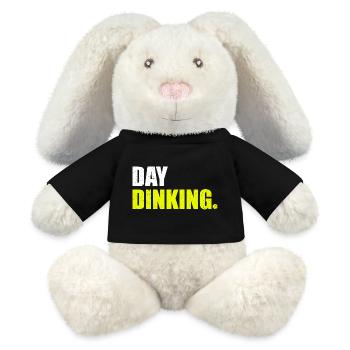 Day dinking funny pickleball player - MiniFeet® RecycelHase® Bunny Cream - black - Front