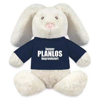 Immer PLANLOS Improvisiert - MiniFeet® RecycelHase® Creme - French Navy - Vorne