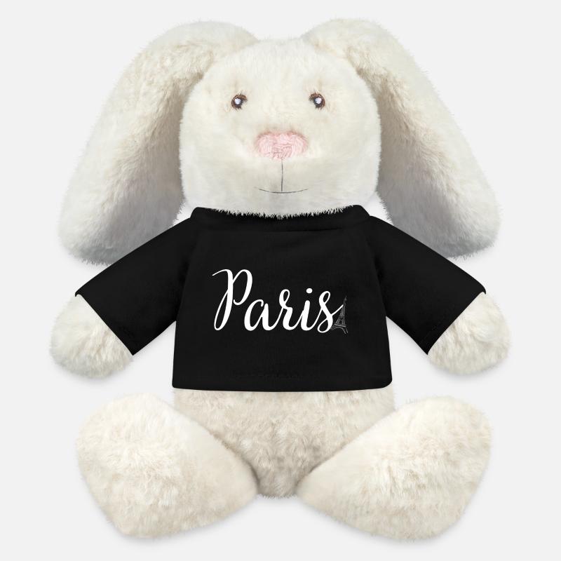 Paris - MiniFeet® RecycelHase® Creme - Schwarz