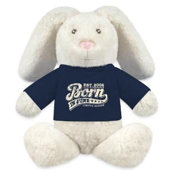 Born in June, 2006, Juni, Limited Edition, Vintage - MiniFeet® RecycelHase® Creme - French Navy - Vorne