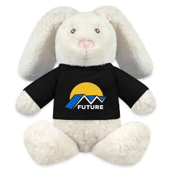 Photovoltaics - Solar Energy - Sun - Future - MiniFeet® RecycelHase® Bunny Cream - black - Front