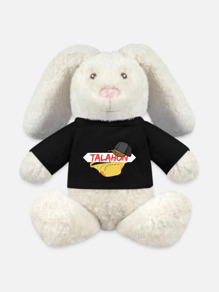 Talahon - MiniFeet® RecycelHase® Creme - Schwarz