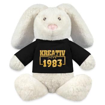 Web designer 1983 - MiniFeet® RecycelHase® Bunny Cream - black - Front