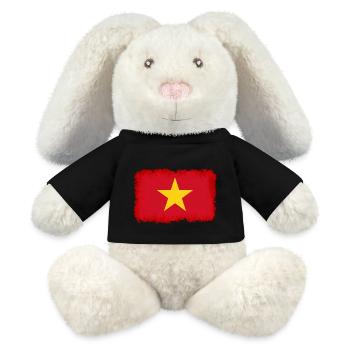 Vietnam - MiniFeet® RecycelHase® Creme - Schwarz - Vorne