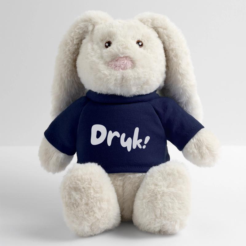 Pression! Chemises en dialecte anversois Lapin en peluche recyclé MiniFeet® Crème