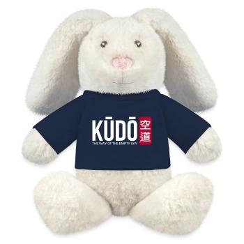Arts Martiaux Kudo - La Voie du Ciel Vide - Lapin en peluche recyclé MiniFeet® Crème - bleu marine - Devant