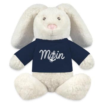 Hello - MiniFeet® RecycelHase® Bunny Cream - french navy - Front