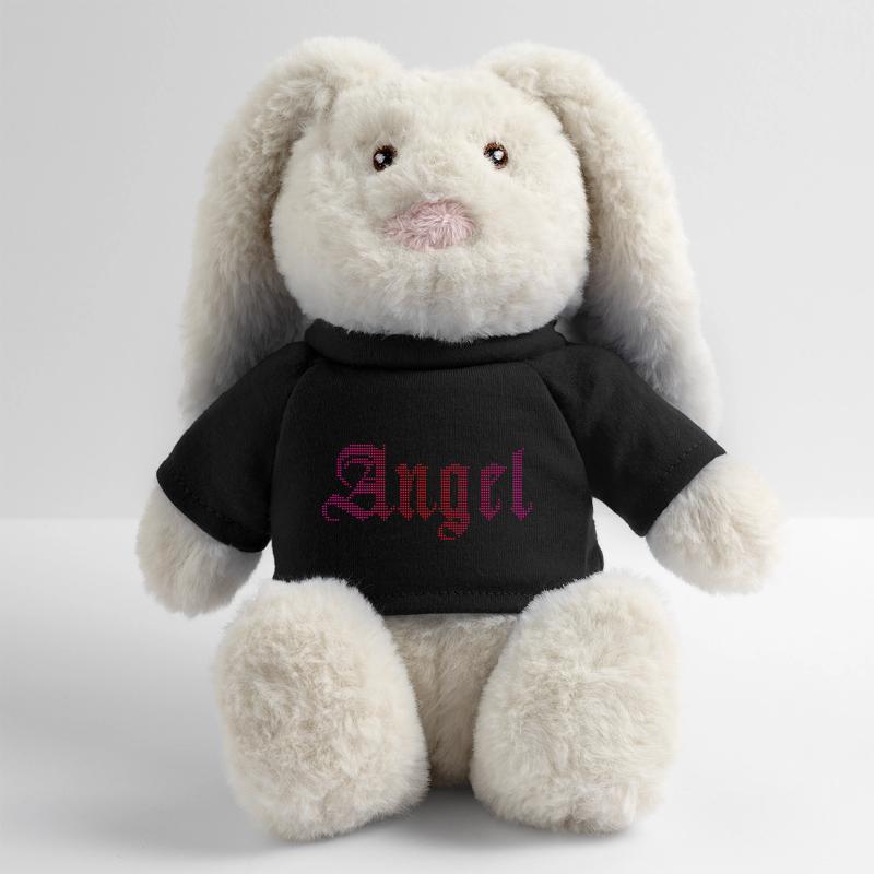 Ange Lapin en peluche recyclé MiniFeet® Crème