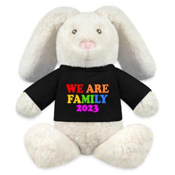 We are family 2023 - MiniFeet® RecycelHase® Bunny Cream - black - Front