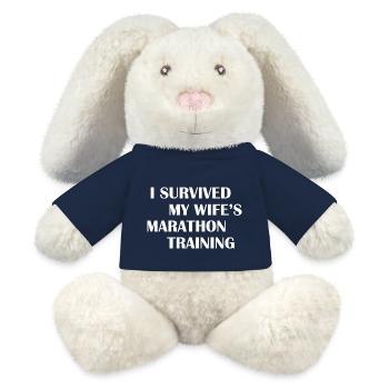 Marathon Running Jogging - MiniFeet® RecycelHase® Creme - French Navy - Vorne