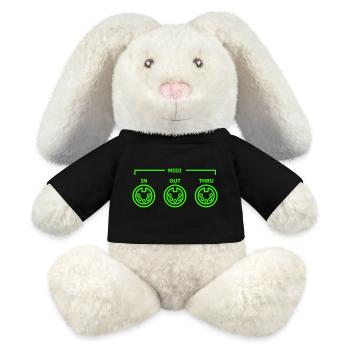 general midi - MiniFeet® RecycelHase® Bunny Cream - black - Front