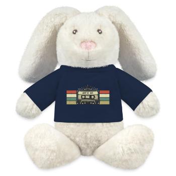 1979 Kassette - Geboren 1979 Geburtstagsgeschenk - MiniFeet® RecycelHase® Creme - French Navy - Vorne