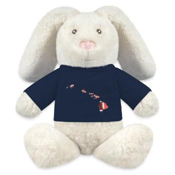 Real Football in the Hawaii State Map - MiniFeet® RecycelHase® Bunny Cream - french navy - Front