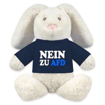 No to afd - MiniFeet® RecycelHase® Bunny Cream - french navy - Front