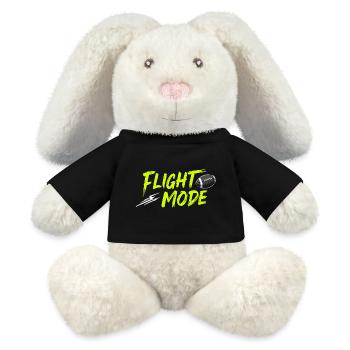 Mode de vol – Puissance du ballon de football activée - Lapin en peluche recyclé MiniFeet® Crème - noir - Devant