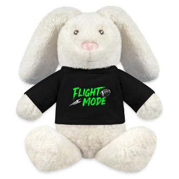 Mode de vol – Puissance du ballon de football activée - Lapin en peluche recyclé MiniFeet® Crème - noir - Devant
