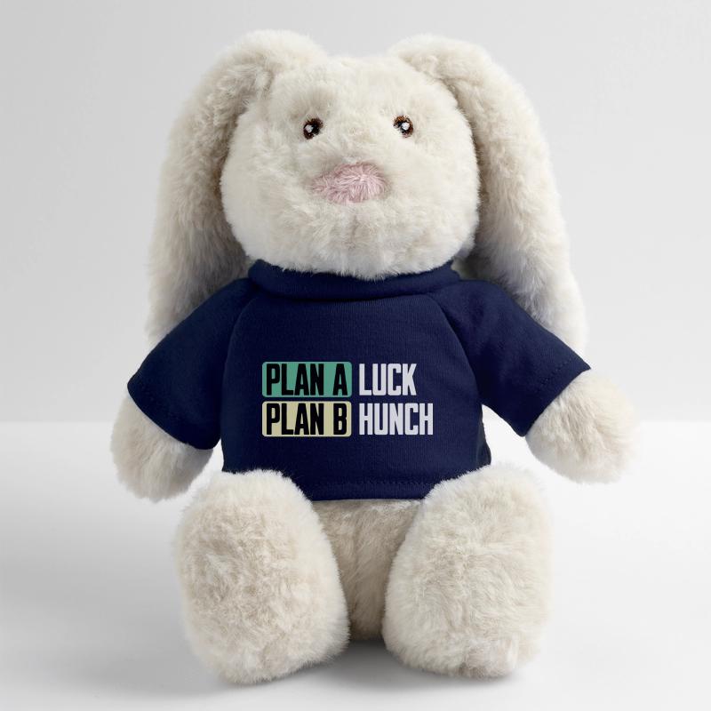 Plan A Chance Plan B Intuition Drôle de Dire Lapin en peluche recyclé MiniFeet® Crème