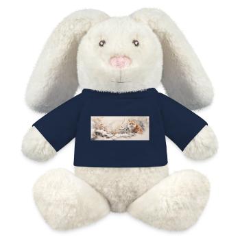 Niedlicher kleiner Fuchs - MiniFeet® RecycelHase® Creme - French Navy - Vorne