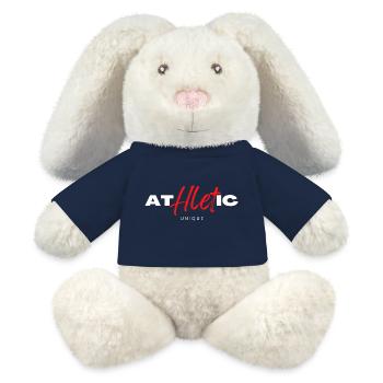 Athletisches Unikat - MiniFeet® RecycelHase® Creme - French Navy - Vorne