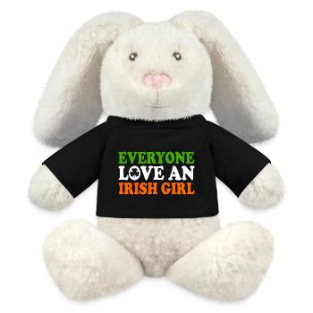 everyone loves an irish girl - MiniFeet® RecycelHase® Creme - Schwarz - Vorne