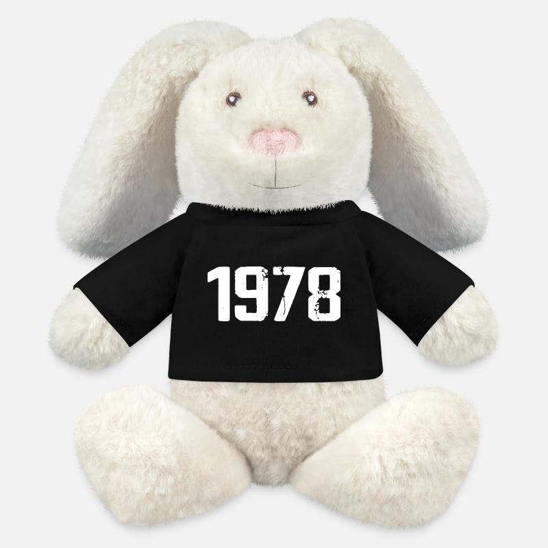 1978 - Awesome since 1978 - MiniFeet® RecycelHase® Bunny Cream - black