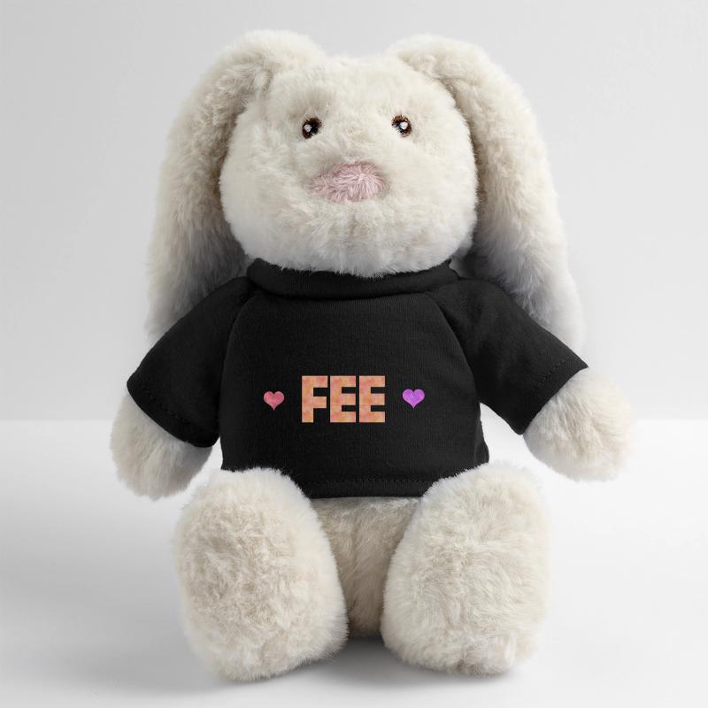 fée Lapin en peluche recyclé MiniFeet® Crème