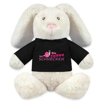 Muddy run shirt mud Matsch Laufshirt Team Schnecke - MiniFeet® RecycelHase® Creme - Schwarz - Vorne