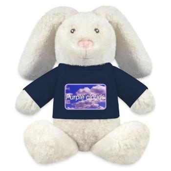 Purple clouds - MiniFeet® RecycelHase® Creme - French Navy - Vorne