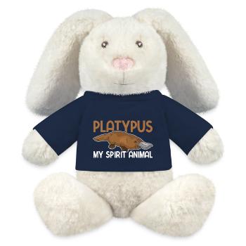 Schnabeltier - MiniFeet® RecycelHase® Creme - French Navy - Vorne