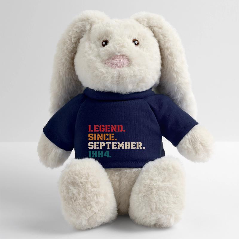 Legend Since September 1984 Lapin en peluche recyclé MiniFeet® Crème