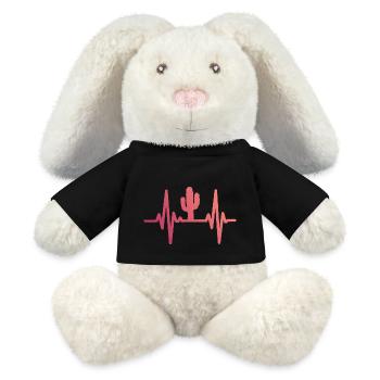 Cactus Cacti Desert Plant - MiniFeet® RecycelHase® Bunny Cream - black - Front