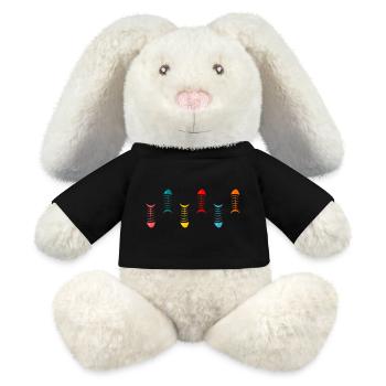 anniversary. Anniversary Decade. humor. funny - MiniFeet® RecycelHase® Bunny Cream - black - Front