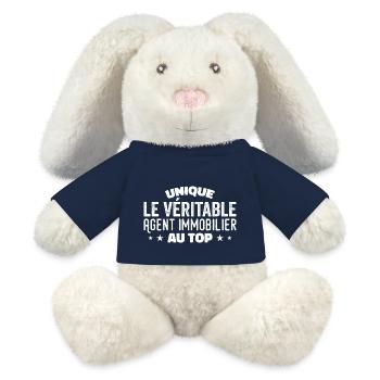 Der Immobilienmakler an der Spitze - MiniFeet® RecycelHase® Creme - French Navy - Vorne
