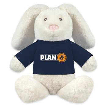 Bitcoin Plan B - MiniFeet® RecycelHase® Creme - French Navy - Vorne