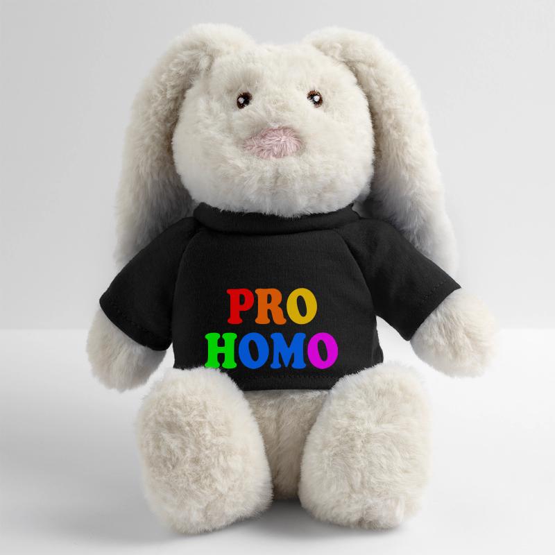 Pro homo Lapin en peluche recyclé MiniFeet® Crème