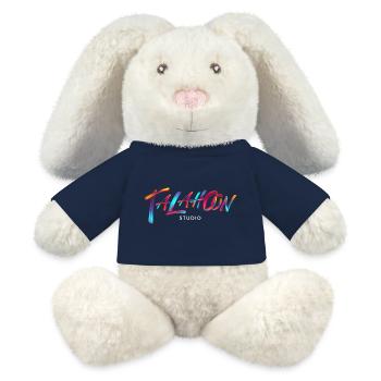 Talahoon Studios Rainbow Brushed - MiniFeet® RecycelHase® Creme - French Navy - Vorne